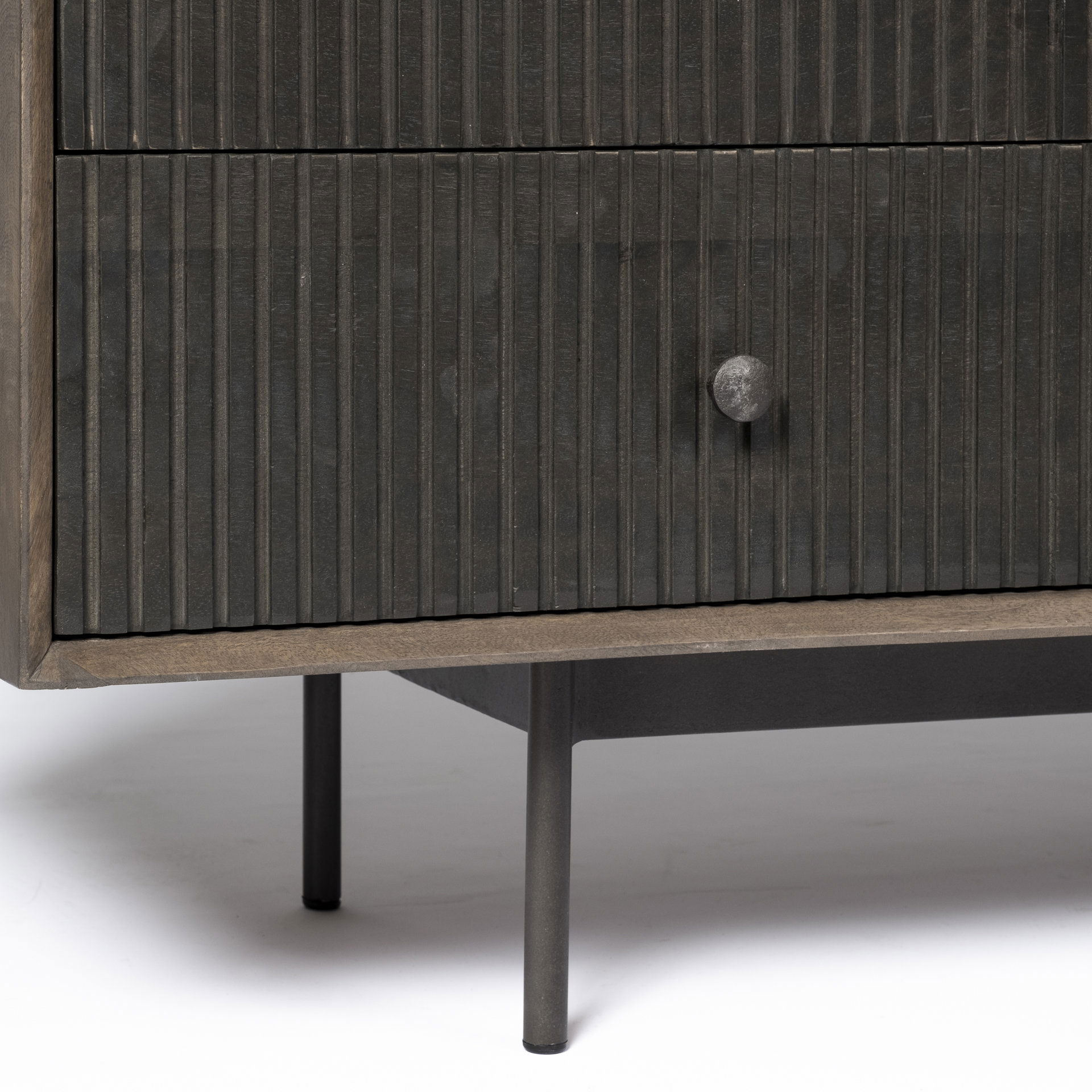 Grace 70Wx18.5Lx31.25H Two-Tone Brown Solid Wood 6 Drawer Sideboard, Sideboards & Buffet by Mercana, 70" length x 18.5" width x 31.25" height View 13