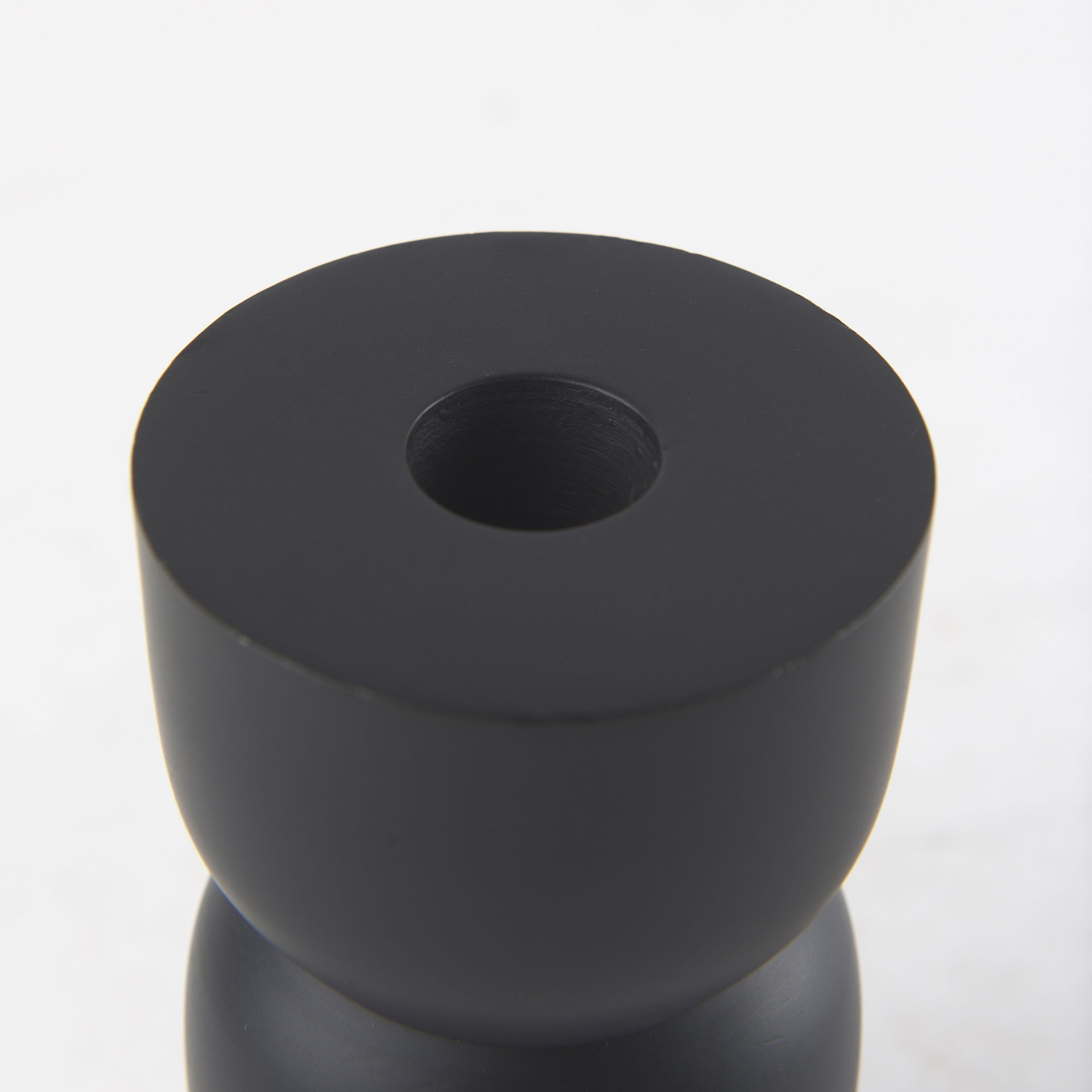 Malta Small Black Metal Candle Holder large image 