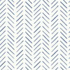 Painted Herringbone Navy Peel & Stick Wallpaper, by York Wall, 20' length x 1'8.5" width x 0.02" depth thumbnail