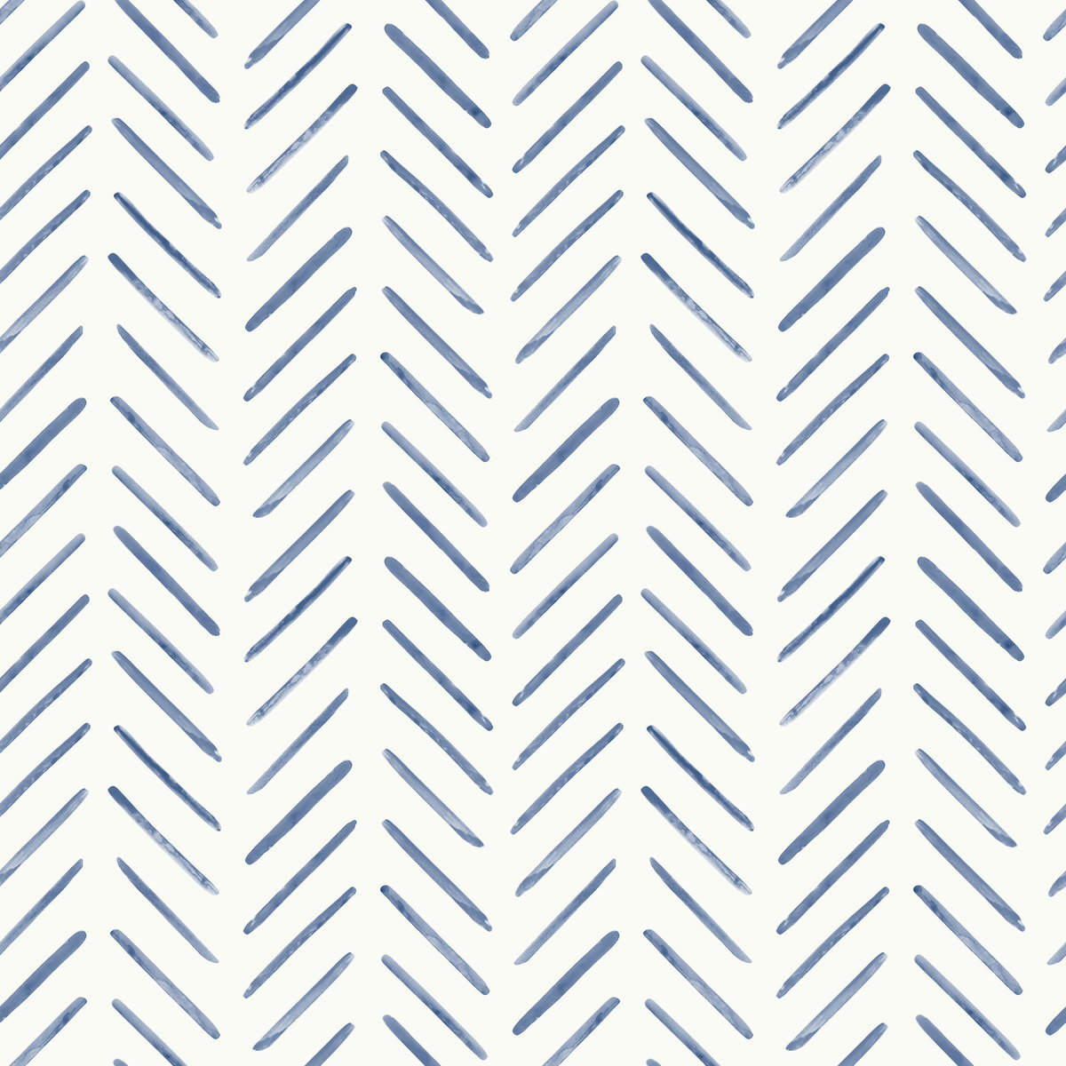 Painted Herringbone Navy Peel & Stick Wallpaper, by York Wall, 20' length x 1'8.5" width x 0.02" depth