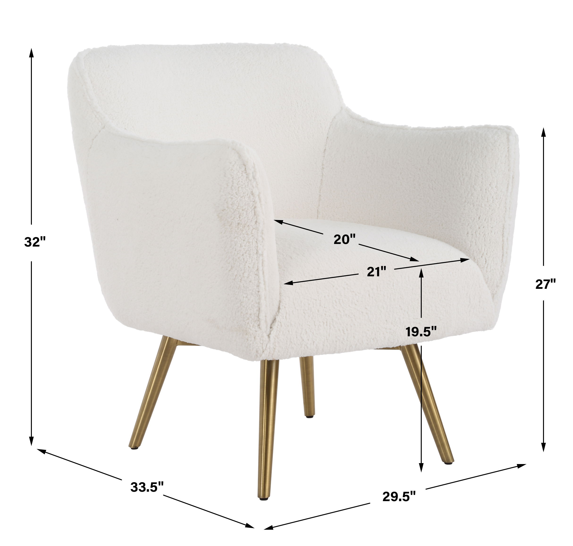 Oasis White Swivel Chair large image 