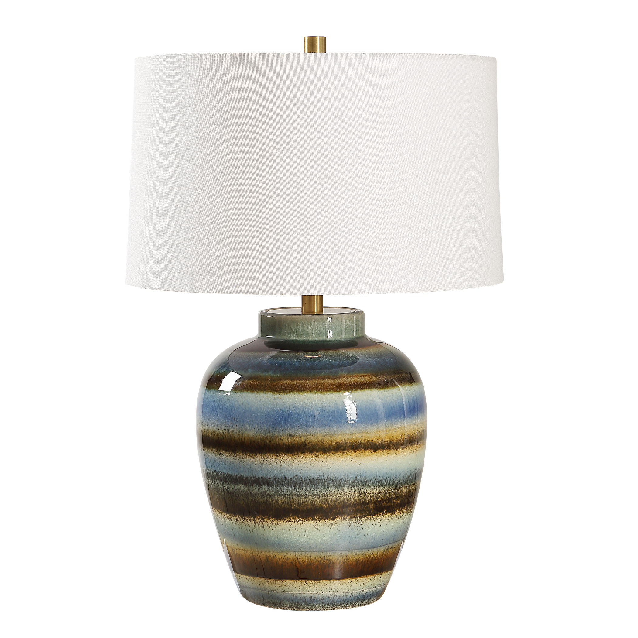 Judarn Blue Brown Table Lamp large image 