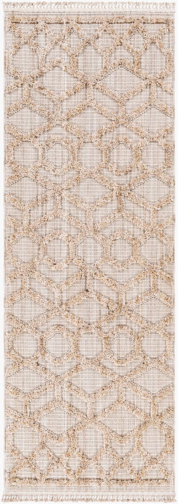 Zaragoza Machine Woven Rug, by Surya, 7'2.61" length x 2'7.5" width
