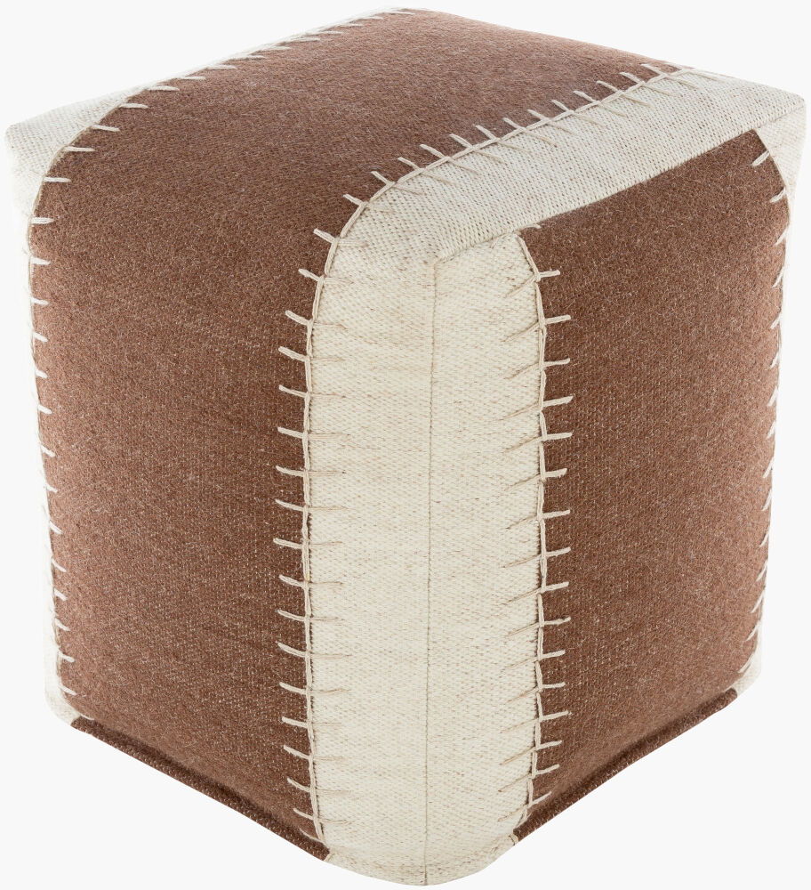 Niko Pouf, Ottoman by Surya, 16" width x 18" height