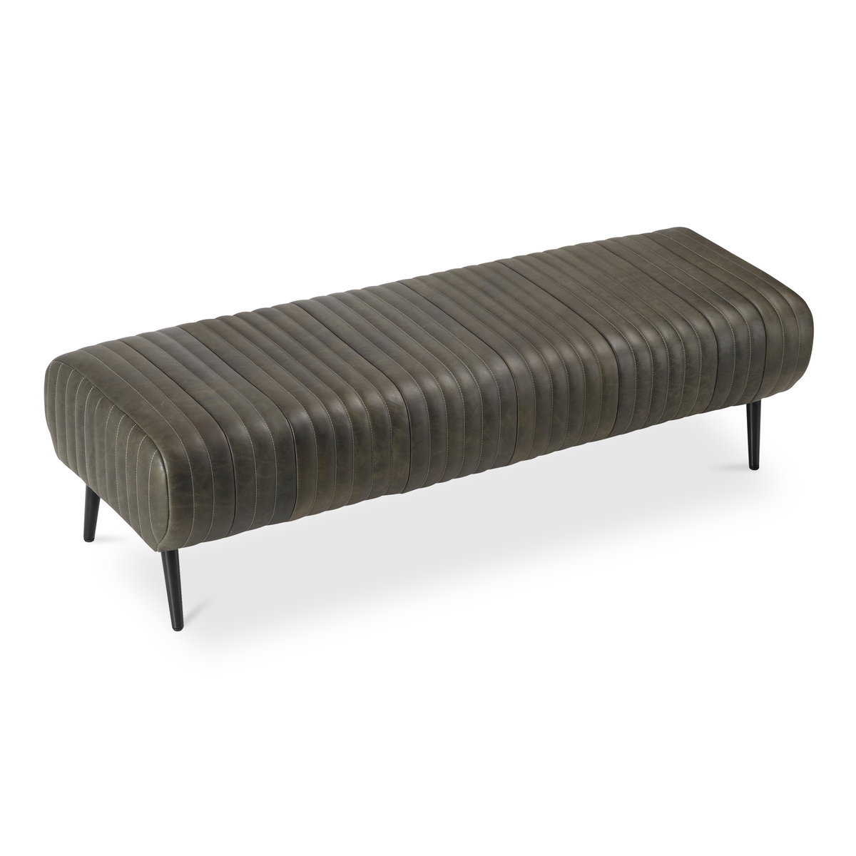 Endora Bench Charred Olive, Benche by Moe's Home, 59" width x 16.5" height x 19" depth View 4
