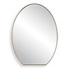 Cabell Brass Oval Mirror thumbnail 0