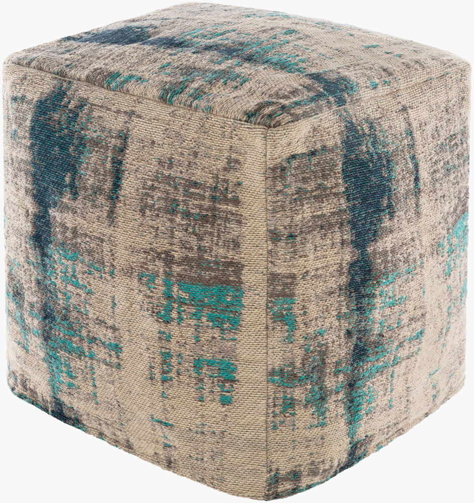 Dalen Pouf, Ottoman by Surya, 18" width x 18" height