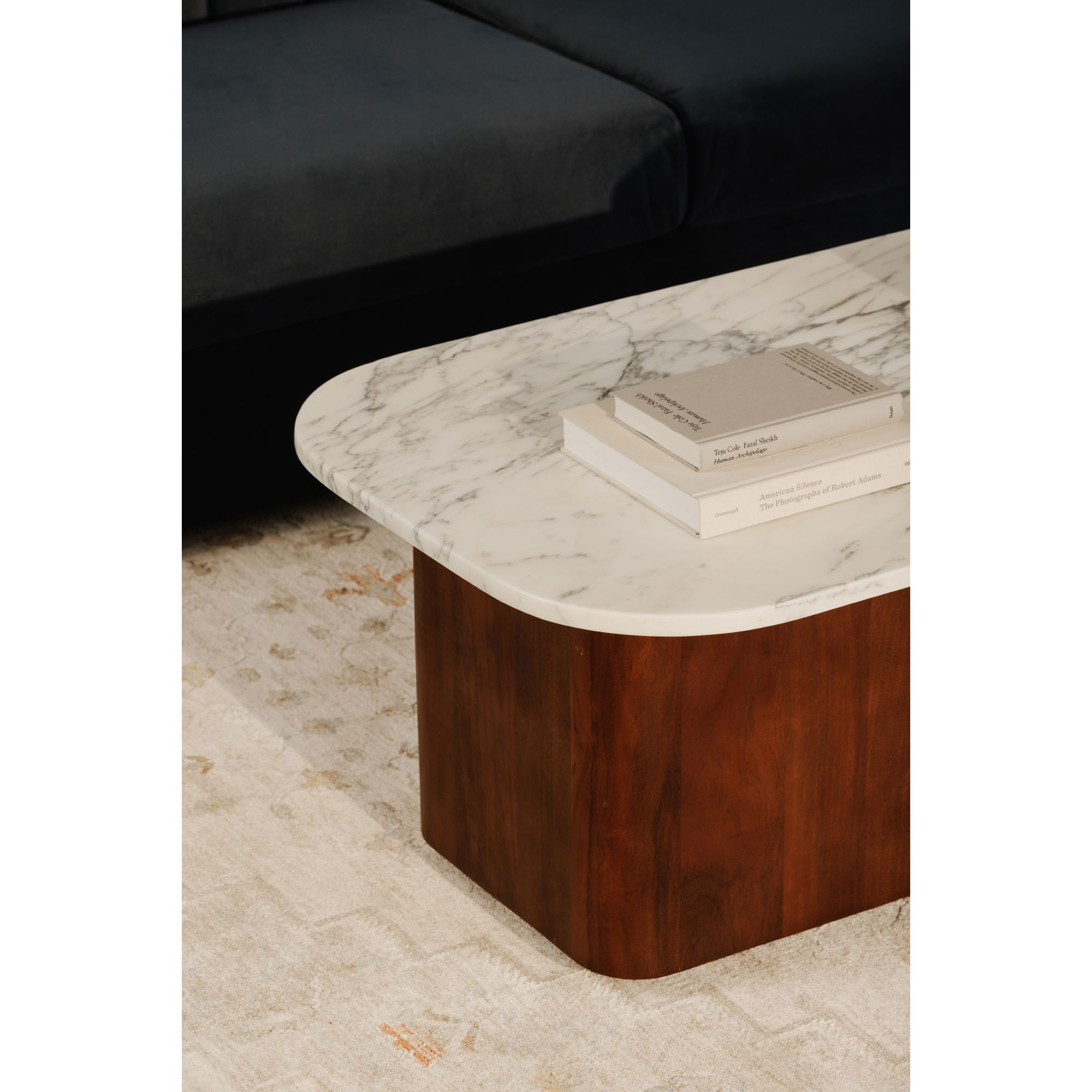 Dash Coffee Table White Calcatta Marble, by Moe's Home, 45" width x 18.5" height x 27" depth View 11