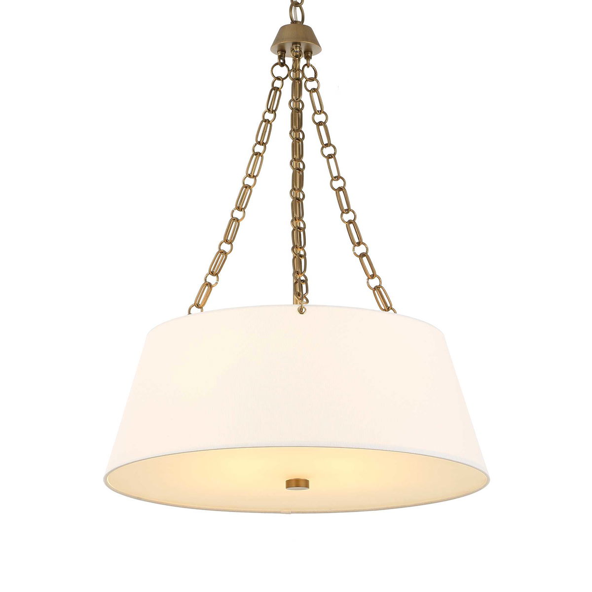 Andalucia 4 Light Drum Pendant, by Uttermost, 32.5" height x 24" diameter View 7