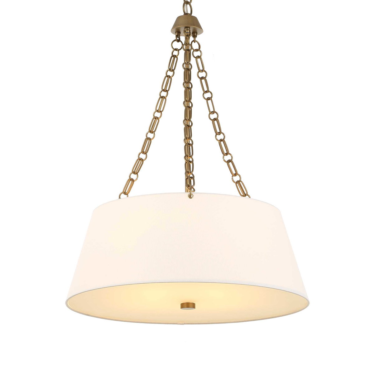 Andalucia 4 Light Drum Pendant, by Uttermost, 32.5" height x 24" diameter View 7