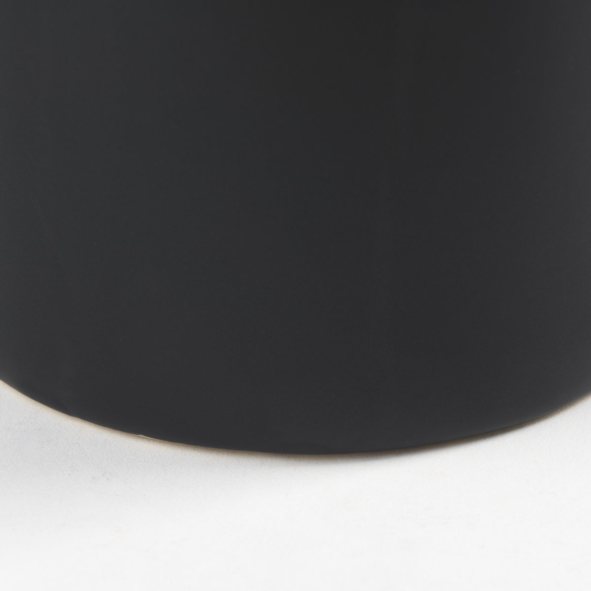 Burton 14.2H Medium Matte Black Ceramic Jug Vase, Decorative Jar by Mercana, 5.51" length x 5.51" width x 12.6" height View 12