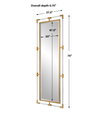 Balkan Gold Tall Mirror, by Uttermost, 2'3.5" width x 6'3" height x 1.12" depth thumbnail 3
