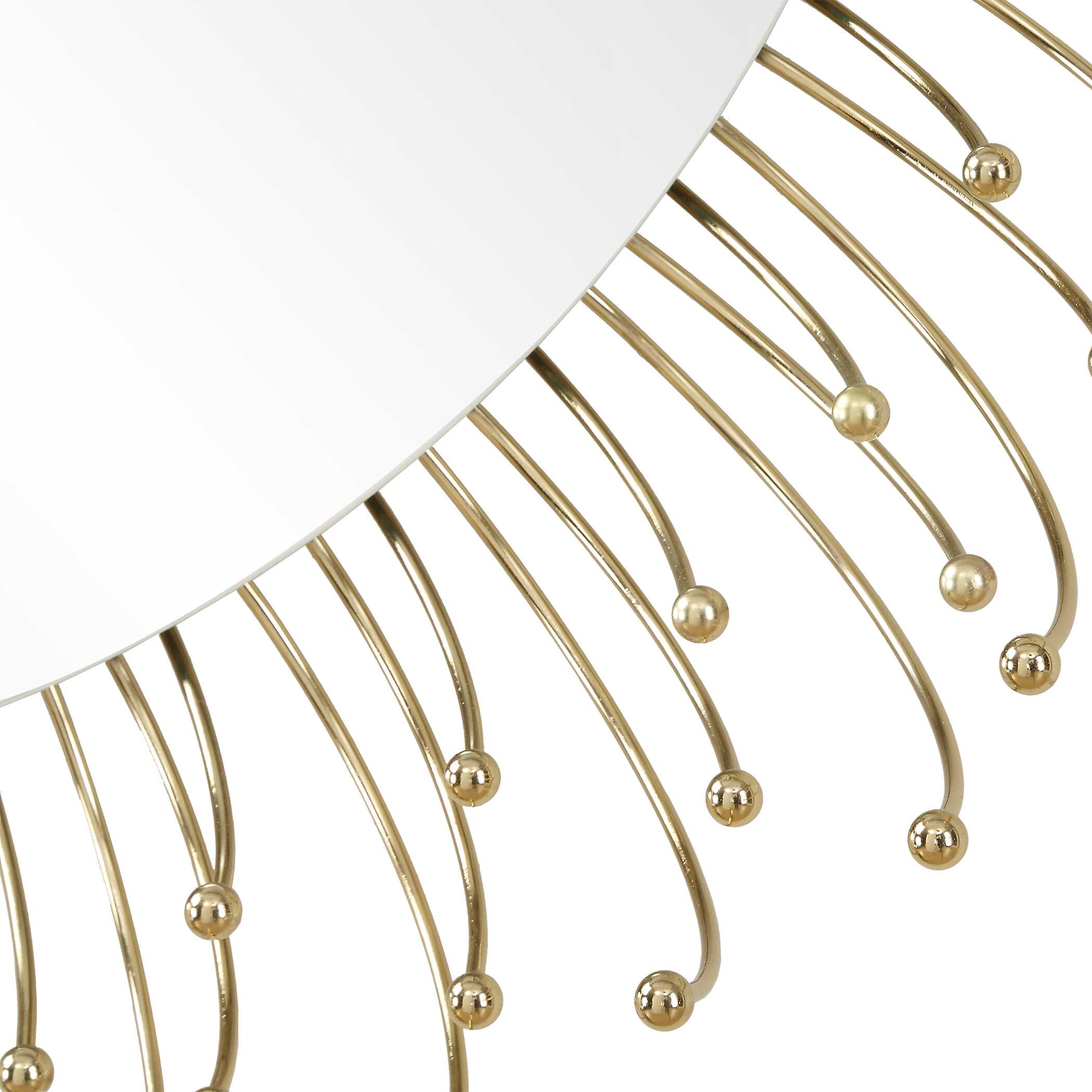 Aga Round Gold Mirror, by Uttermost, 31" width x 31" height x 5.5" depth View 5