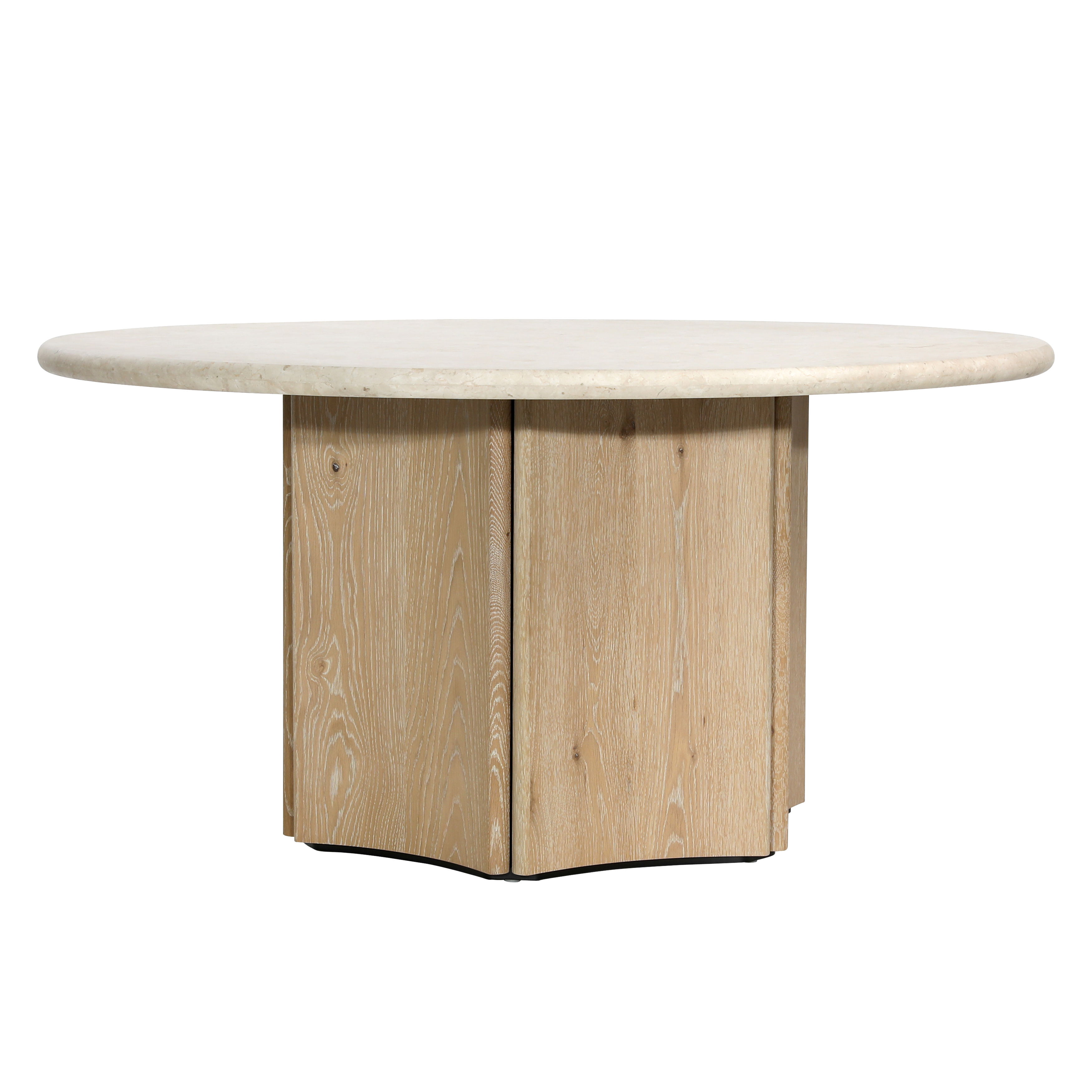 Oja Round Dining Table, by Dovetail, 59" width x 29.4" height x 59" diameter x 59" depth View 1