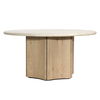 Oja Round Dining Table, by Dovetail, 59" width x 29.4" height x 59" diameter x 59" depth thumbnail 1