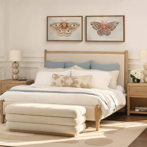 Nexis Bed Queen Cream