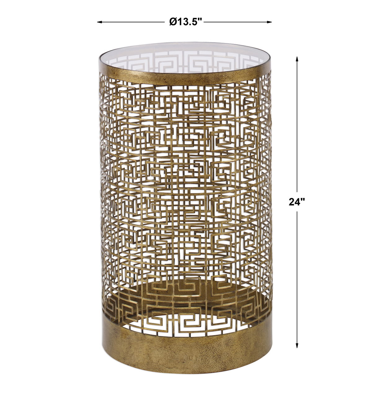 Algernon Accent Table, Side & End Table by Uttermost, 13.5" width x 24" height x 13.5" depth View 3