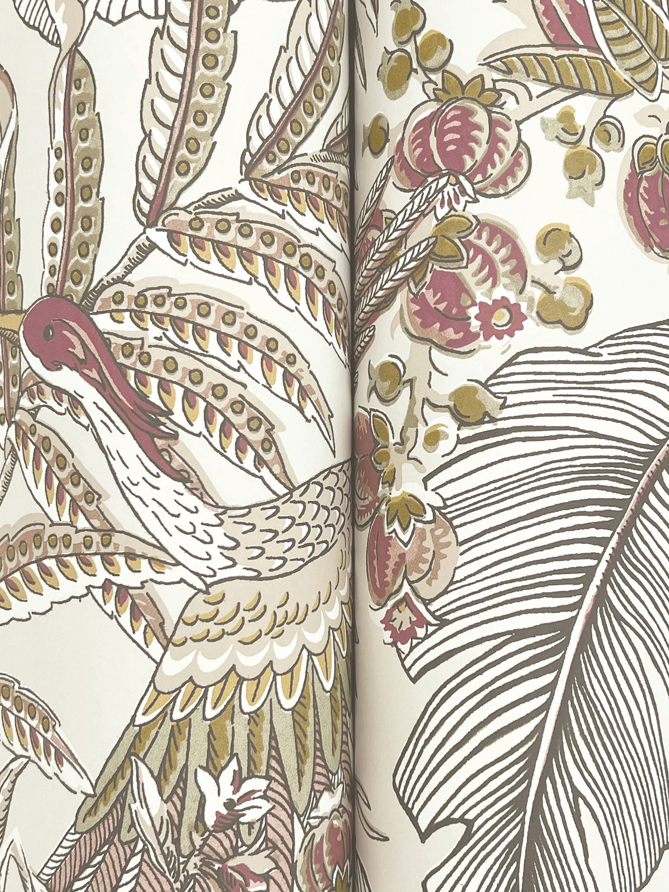 Heronwood Mulberry Wallpaper large image 