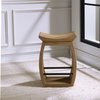 Connor Modern Wood Counter Stool, Counter & Bar Stool by Uttermost, 18" width x 25" height x 14" depth thumbnail 8