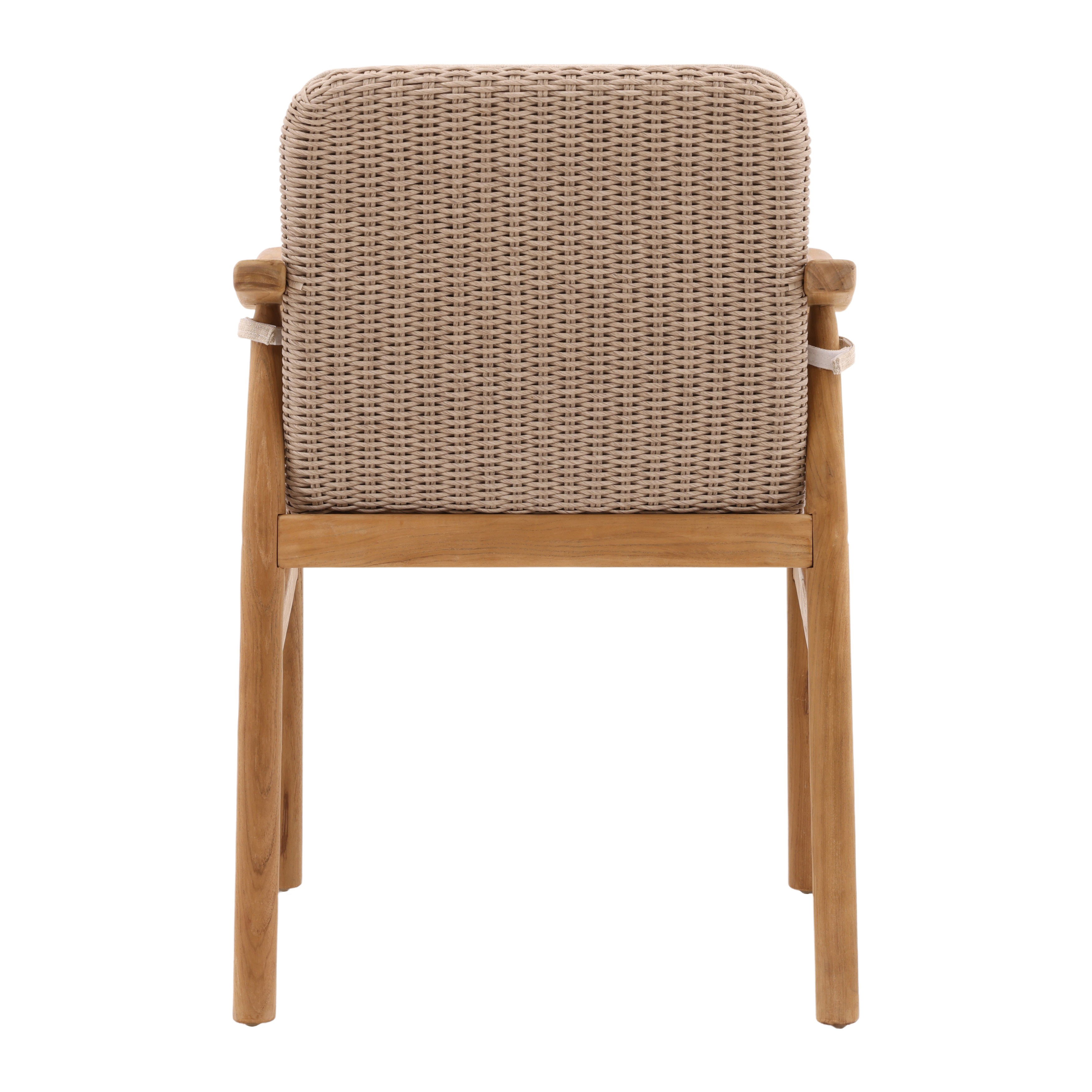 Wembley Outdoor Dining Chair Set of 2 Beige large image 