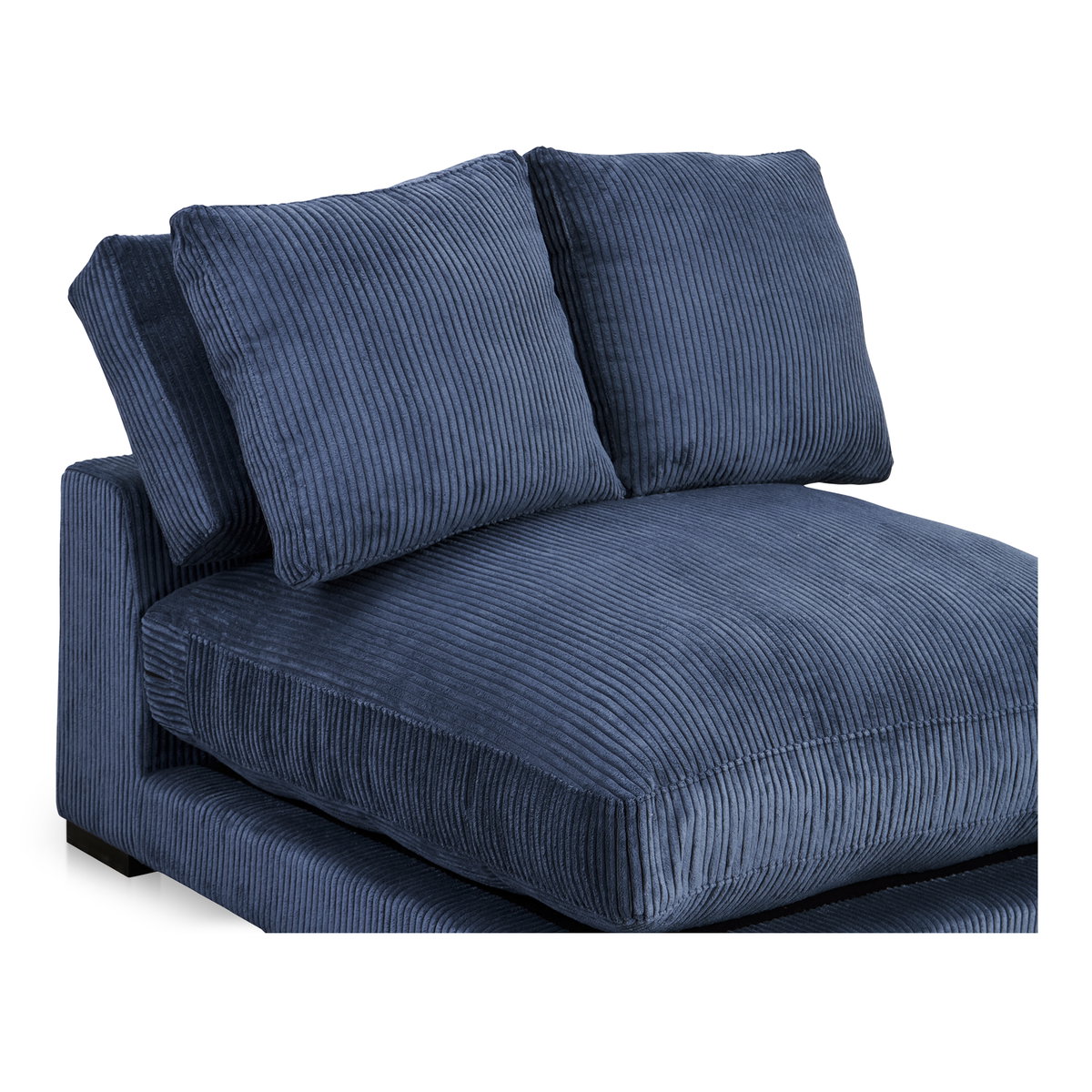 Plunge Slipper Chair Navy, Accent Chair by Moe's Home, 41.5" width x 33" height x 46" depth View 5