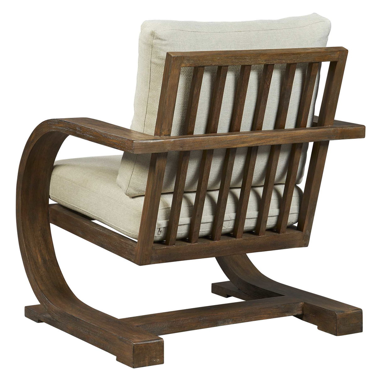 Bedrich Wooden Accent Chair, by Uttermost, 30" width x 34" height x 30.75" depth View 9