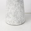 Julia  Gray Antique Painted Cement Table Lamp, by Mercana, 16" length x 16" width x 27" height thumbnail 8