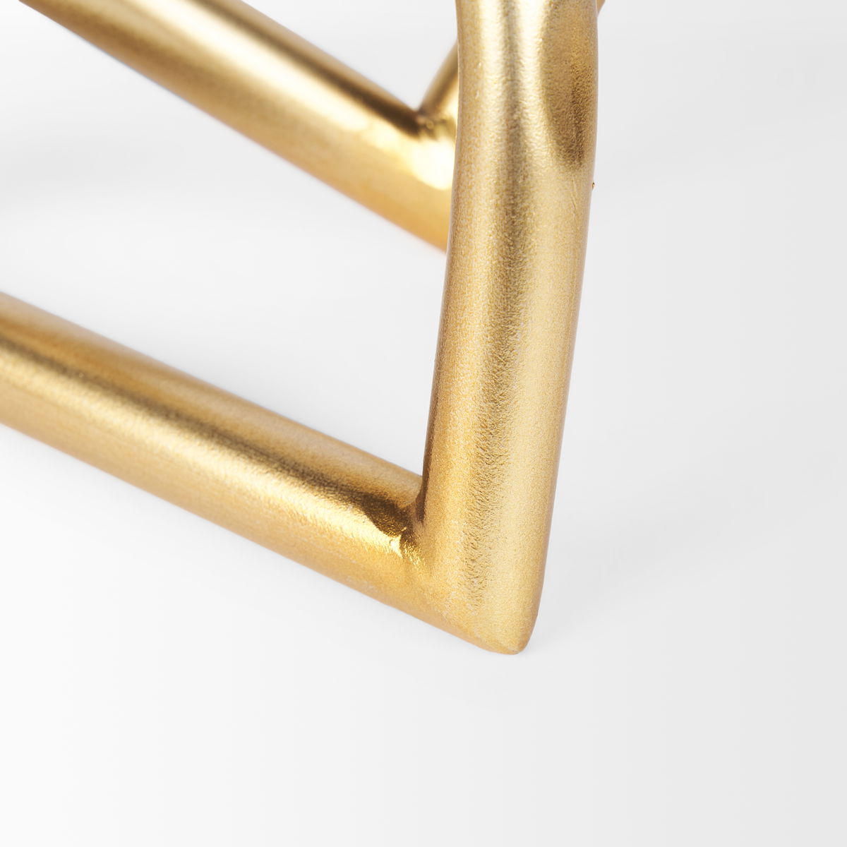Locke Large Gold Metal Decorative Object, by Mercana, 5.91" length x 5.91" width x 6.1" height View 8
