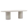 Emeric Dining Table White, by Dovetail, 102.36" width x 30.31" height x 43.31" depth thumbnail 1