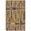 Zoe Bios By Jaipur Living Balsa HNC01 Handmade Abstract Yellow and Taupe Area Rug (10'x14') thumbnail 2