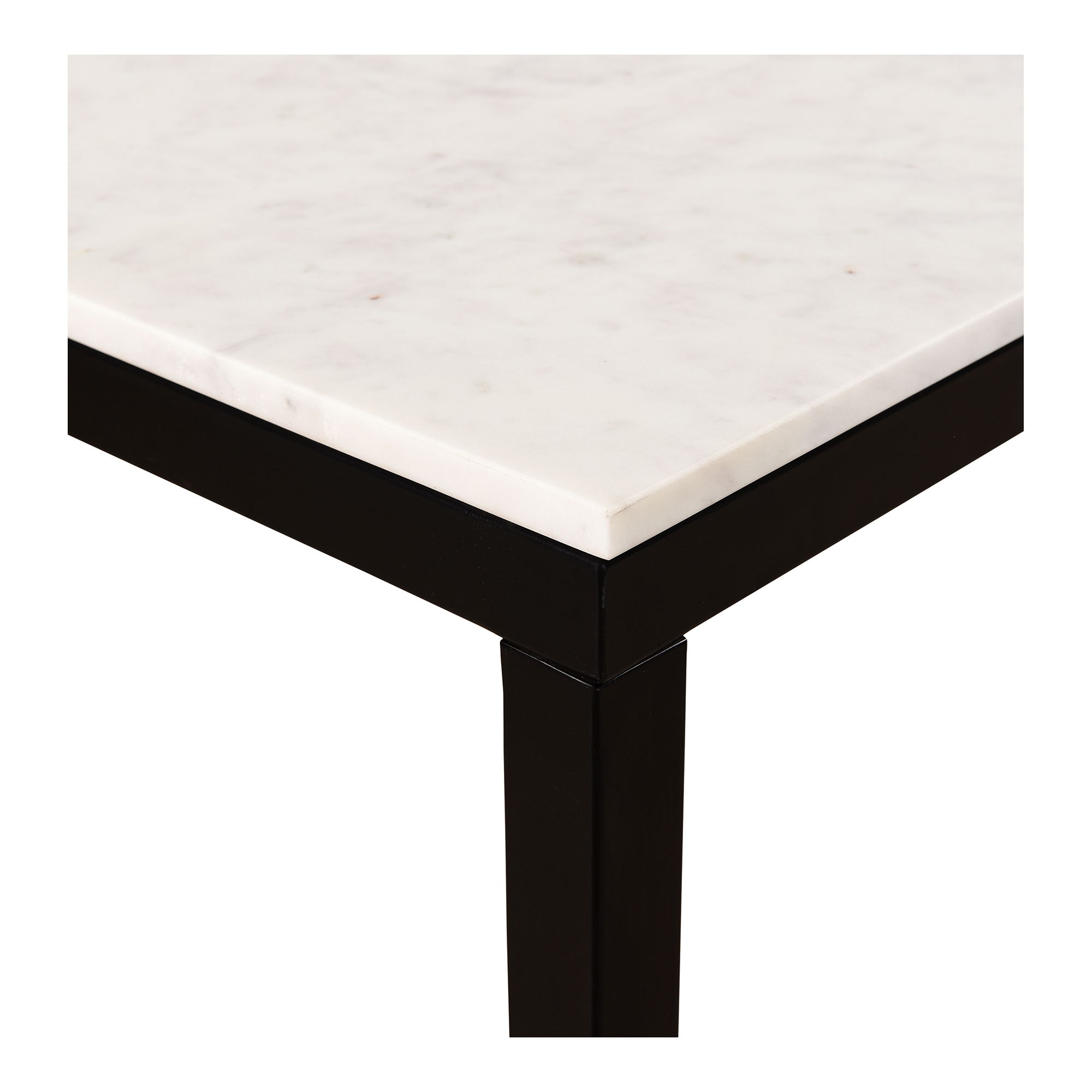 Parson Marble Small Dining Table White, by Moe's Home, 60" width x 30" height x 36" depth View 7