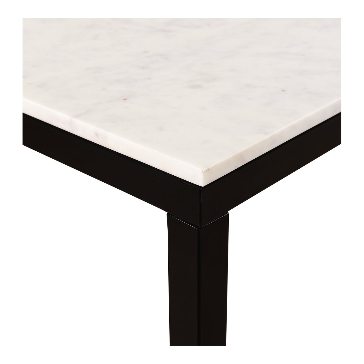 Parson Marble Small Dining Table White, by Moe's Home, 60" width x 30" height x 36" depth View 7
