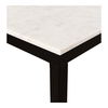 Parson Marble Small Dining Table White, by Moe's Home, 60" width x 30" height x 36" depth thumbnail 7