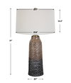 Padma Mottled Table Lamp, by Uttermost, 18" width x 31" height x 18" depth thumbnail 3