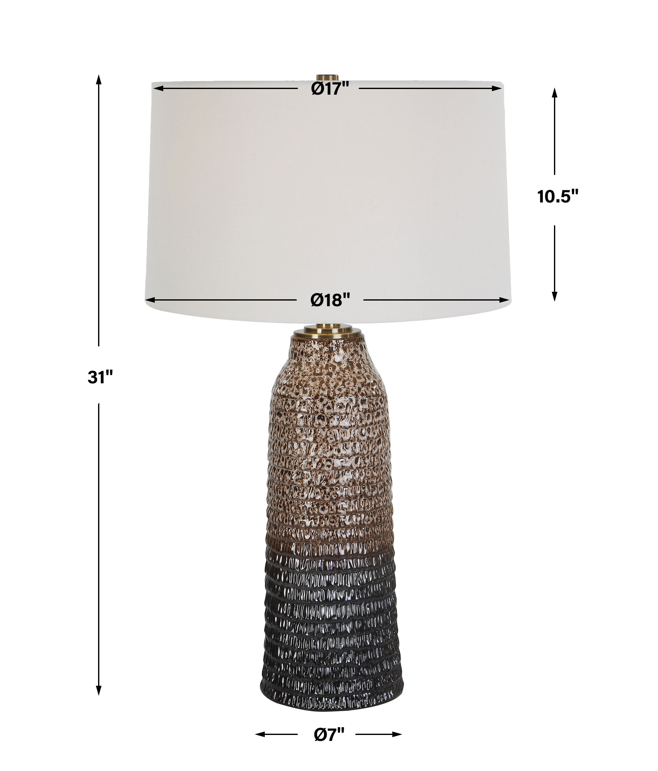 Padma Mottled Table Lamp large image 