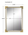 Malik White & Gold Mirror, by Uttermost, 26.25" width x 38.12" height x 1.87" depth thumbnail 3