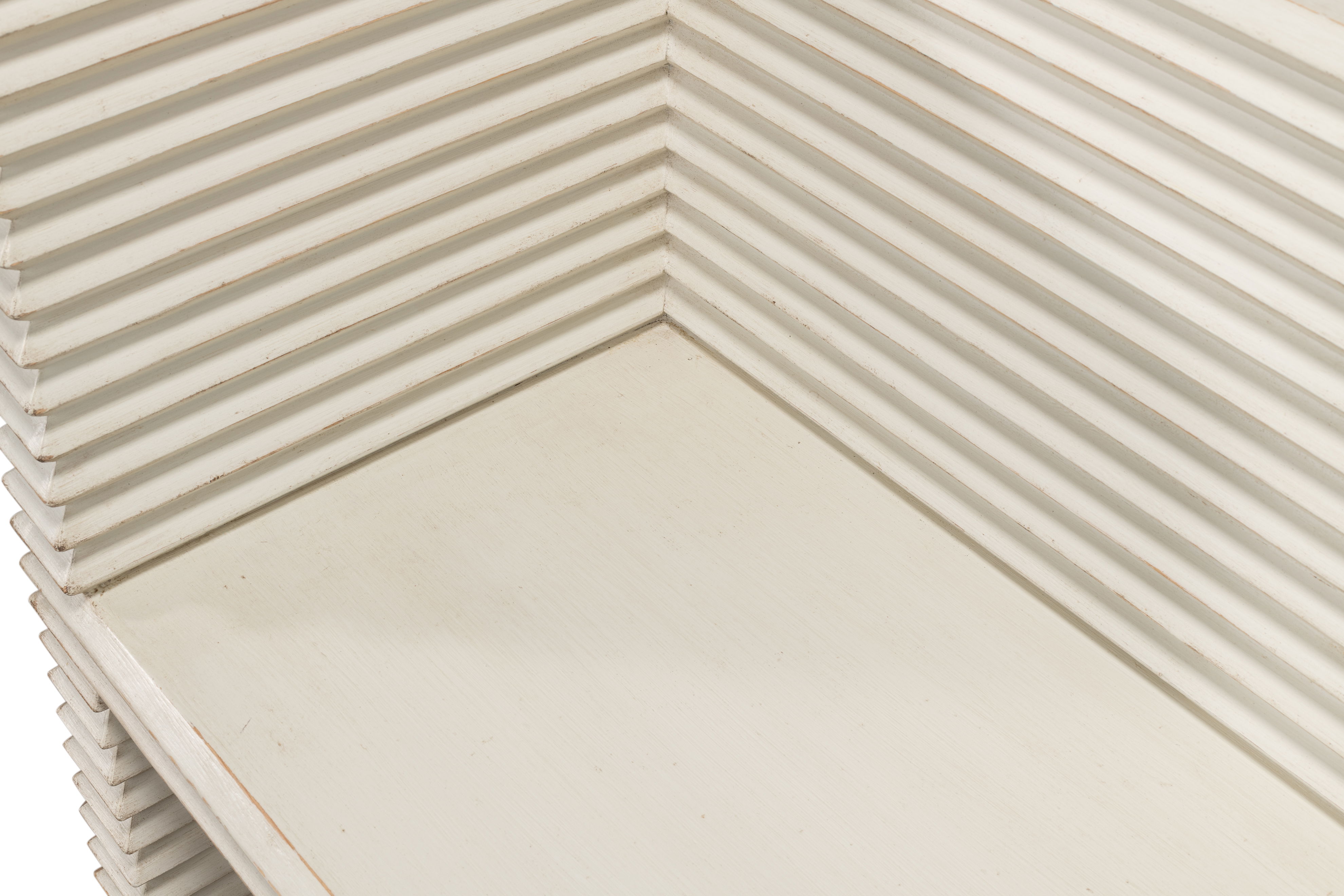 Stacked Bench, Antique White large image 