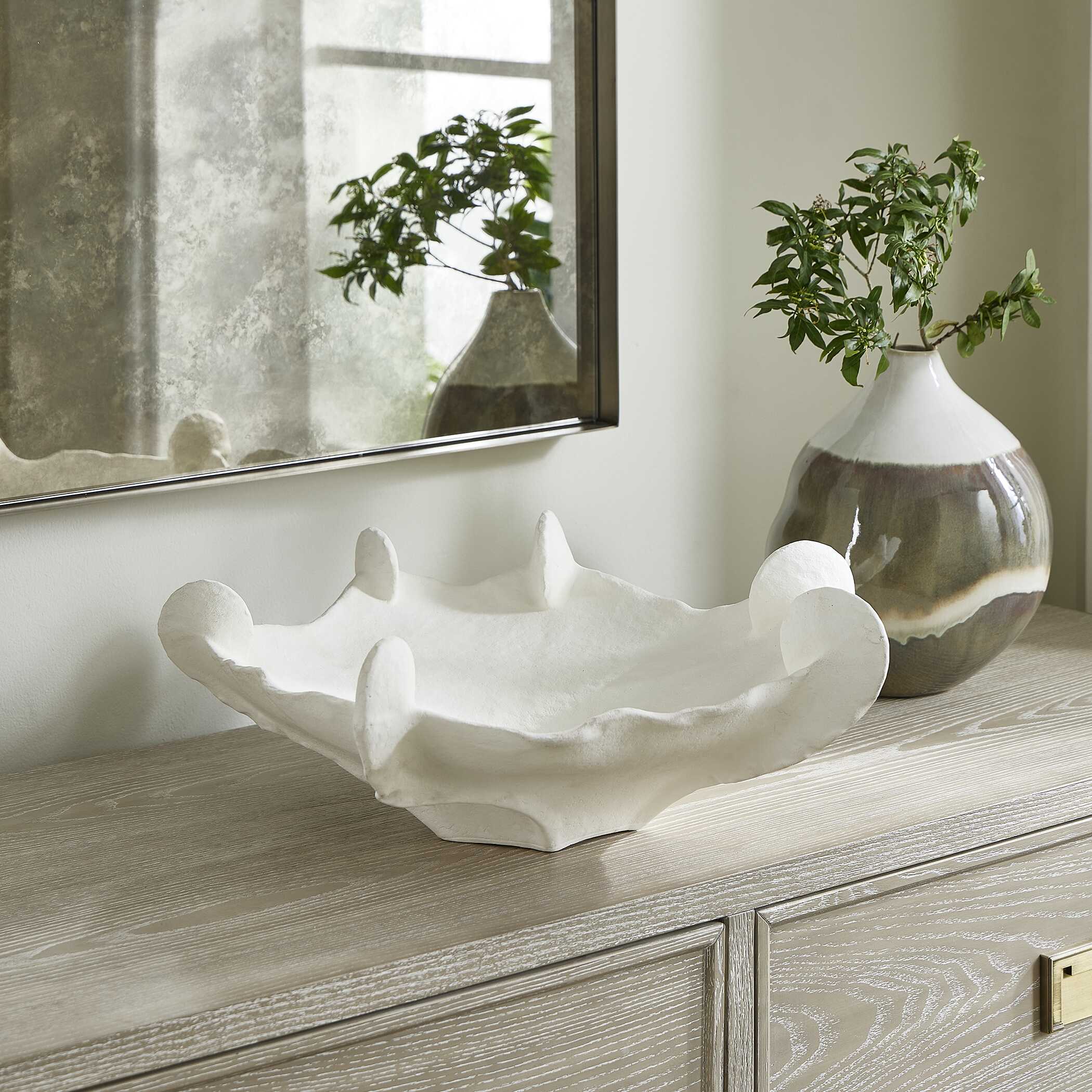 Coral Mirage White Outdoor Bowl large image 