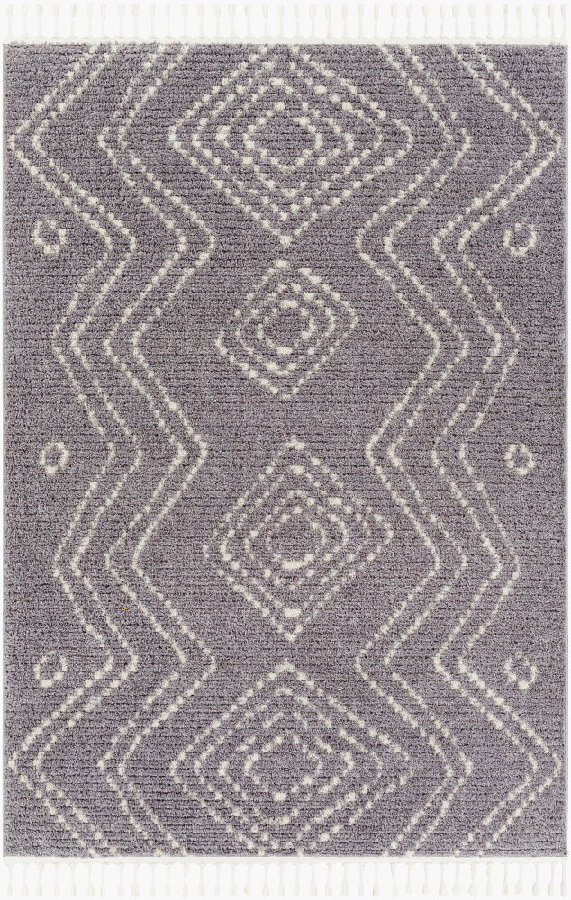 Casablanca Shag Machine Woven Rug, by Surya, 1'3.75" length x 1'3.75" width