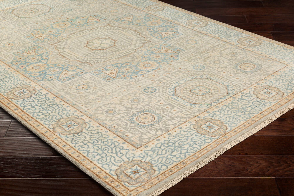 Cambridge Handmade Rug, by Surya, 1'6" length x 1'6" width