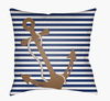 Anchor Accent Pillow, Decorative Pillow by Surya, 18" length x 18" width thumbnail