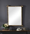 Abanu Gold Vanity Mirror, by Uttermost, 2'6" width x 3'3.75" height x 1.25" depth thumbnail 8