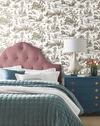 Seasons Toile Brown Wallpaper 1 Seasons Toile Brown Wallpaper thumbnail 1