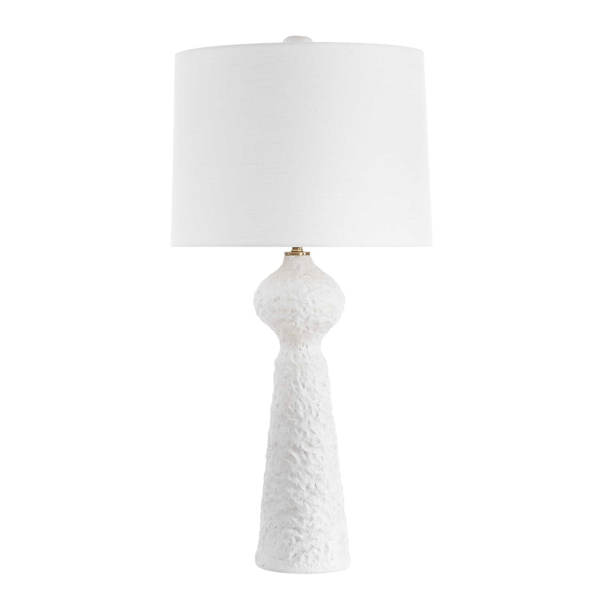 Sonata Textured White Table Lamp, by Uttermost, 18" width x 36" height x 18" depth View 5