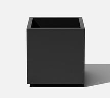 Online Designer Combined Living/Dining All Weather Eco Cube Planter, Medium, Black