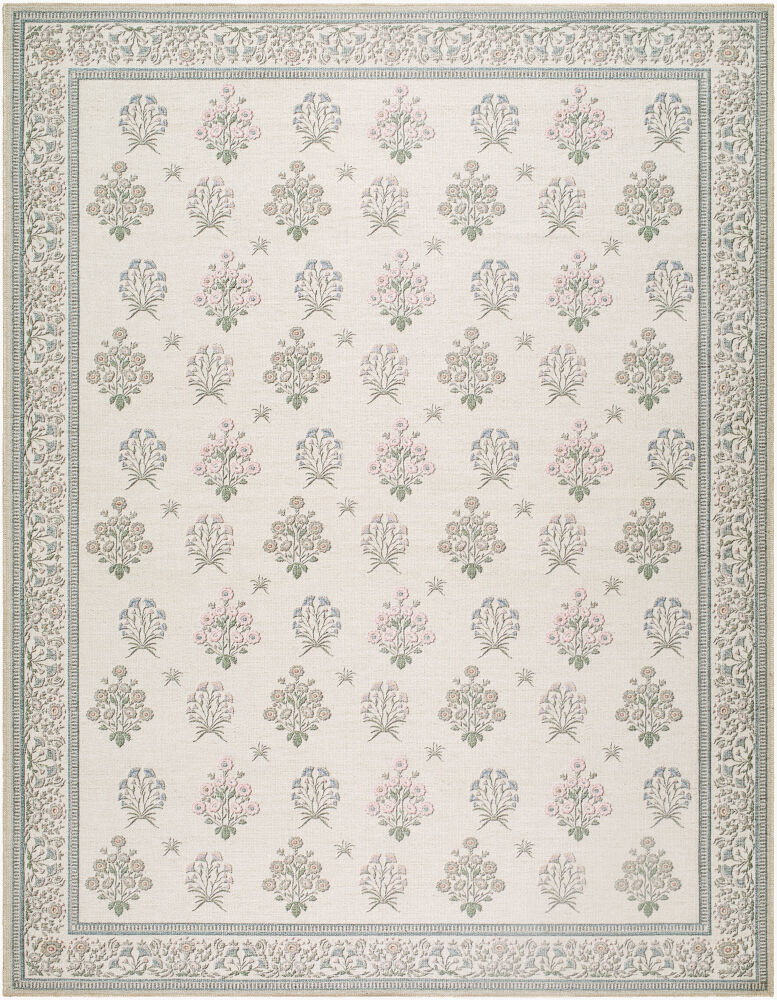 Thistle Machine Woven Rug, by Surya, 1'3.75" length x 1'3.75" width
