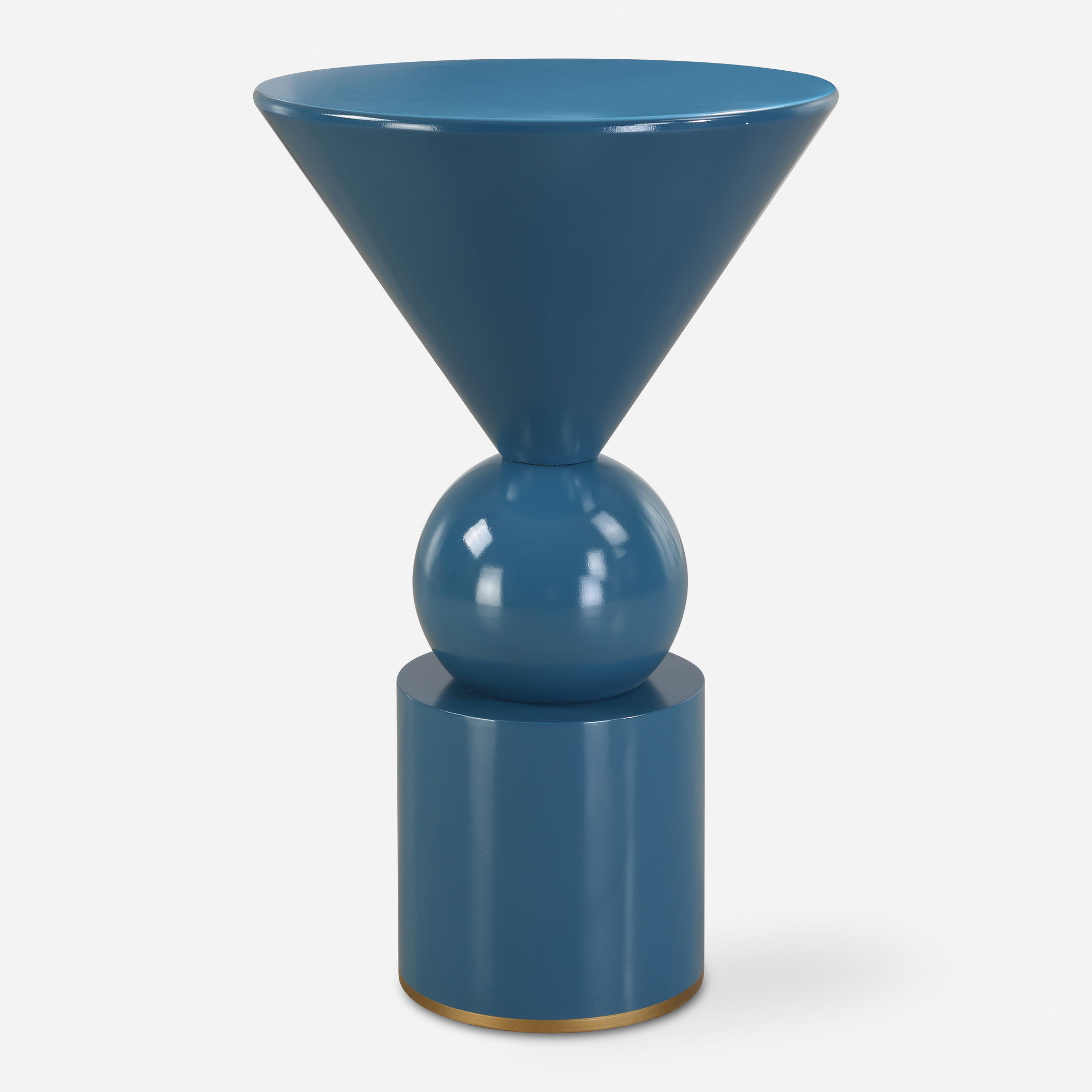 Trig Blue Accent Table large image 