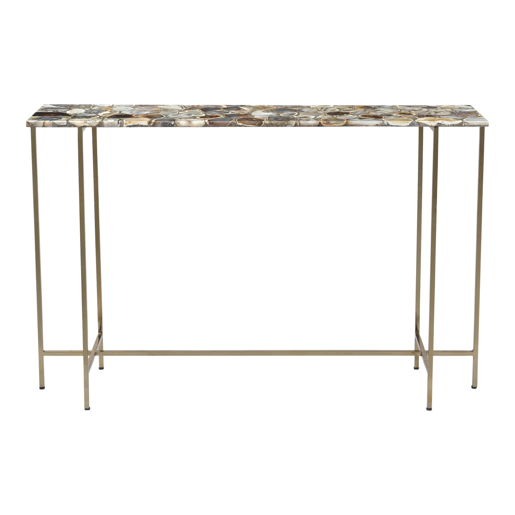 Agate Console Table Multi Color large image 