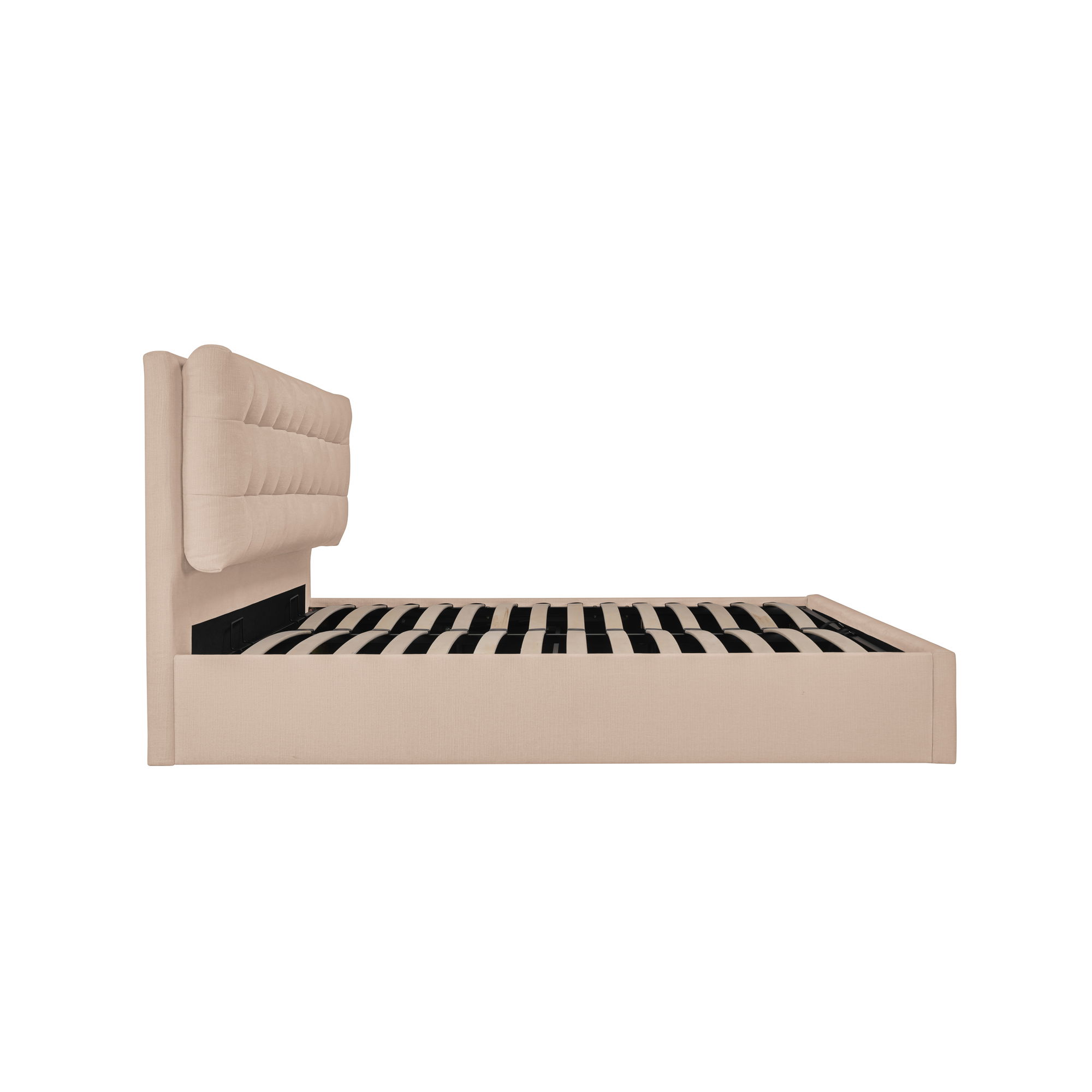 Sebastion King Storage Bed Cream large image 