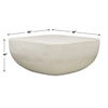 Alma Concrete Outdoor Coffee Table, Furniture by Uttermost, 36" width x 16" height x 36" depth thumbnail 3